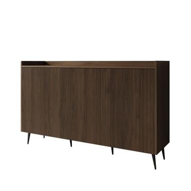 Meubella - Asty - Dressoir - Donker eiken - 150x41x92 cm