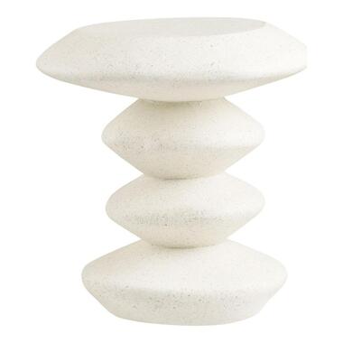 Hioshop Inge salontafel bijzettafel Ø36cm wit