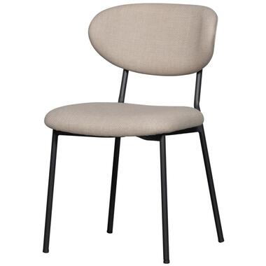 WOOOD Kjeld Eetkamerstoelen - Polyester - Naturel - Set van 2