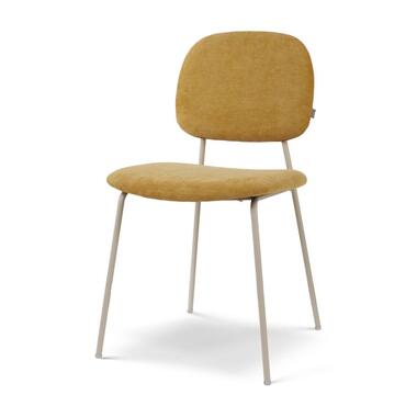 Nolon Jasmijn Eetkamerstoel Warm Oker - Grijsbeige