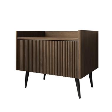 Meubella - Asty - Nachtkastje - Donker eiken