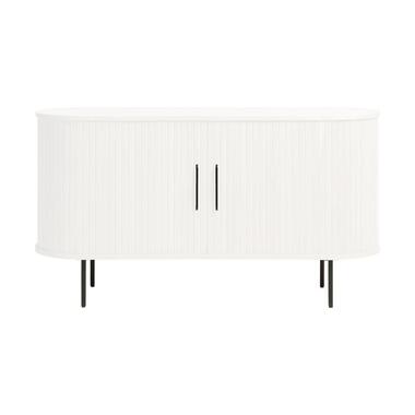 Olivine Lenn Sideboard Wit - Hout - Schuifdeuren - 140 cm