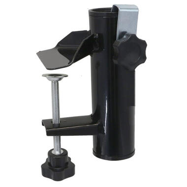 Gerimport parasolhouder voor op het balkon - metaal - antraciet