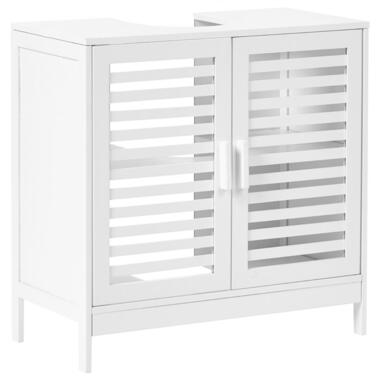 MISSOULA - Wastafelkast - Wit - Bamboehout