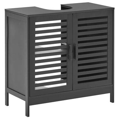 MISSOULA - Wastafelkast - Zwart - Bamboehout