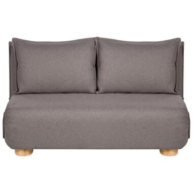 ABISKO - Slaapbank 2-zits - Donkergrijs - Kunstlinnen