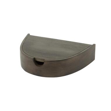 Fraaai Rovers halfrond zwevend nachtkastje acaciahout bruin