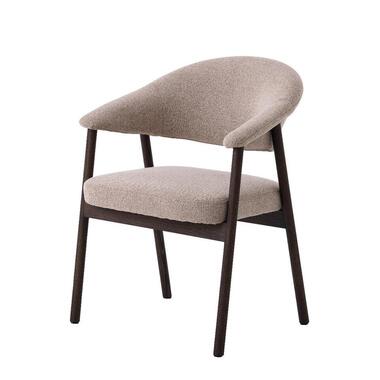 Nordic Home - Tisha eetkamerstoel donkerbruin - zand