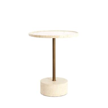 Bijzettafel Civita - Bruin - Ø41x53cm