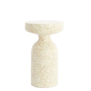 Bijzettafel Moravit - Wit - Ø32x54cm