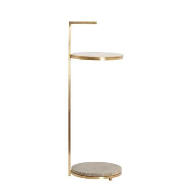 Bijzettafel Leda - Brons - Ø26x76cm