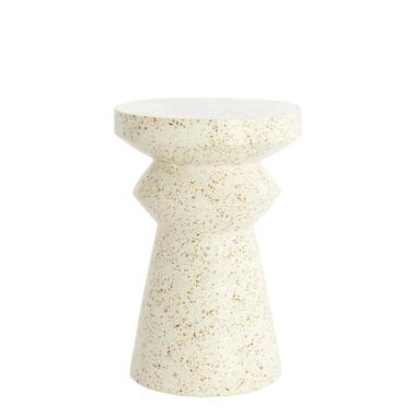 Bijzettafel Sella - Wit - Ø32x47cm