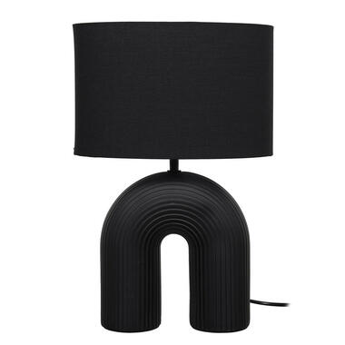 Home deco factory Tafellamp keramisch - zwart - organisch - 42 cm