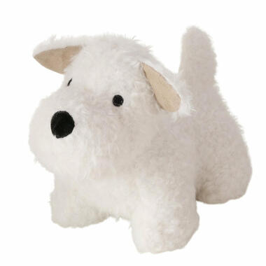 Boltze Deurstopper Hondje - 1 kg - wit - H17 cm