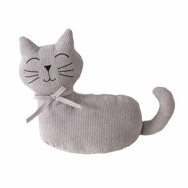 Boltze deurstopper Katje - 1 kilo - grijs - 28 x 11 cm