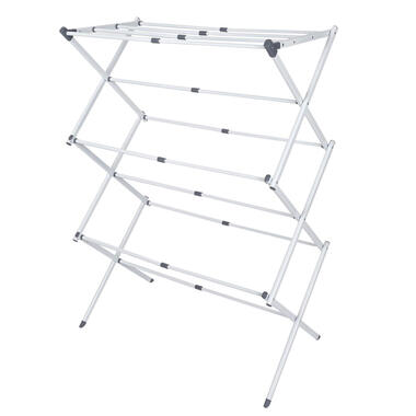 Home Deco Factory droogrek - wit - metaal - 40 x 37 x 105 cm