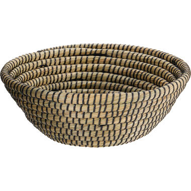 Excellent Houseware Fruitschaal mand Rotan - riet - D32 cm