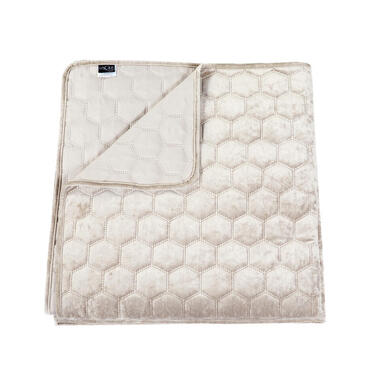 Unique Living Bedsprei Amiens - creme wit - 240 x 280 cm