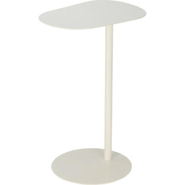 Home & Styling Bijzettafel Bolzano - wit - 35 x 53 cm - metaal