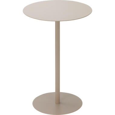 Home & Styling Bijzettafel Lugano - beige - D35x H53 cm - metaal