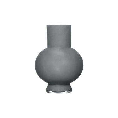 Hakbijl Glass Bloemenvaas Deborah - Grijs - glas - D31 x H39 cm