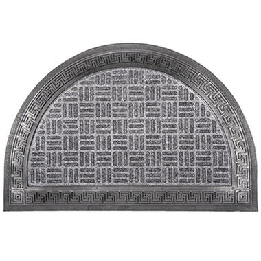 CM Deurmat - halve maan - 40x60 cm - rubber - buiten - schoonloop