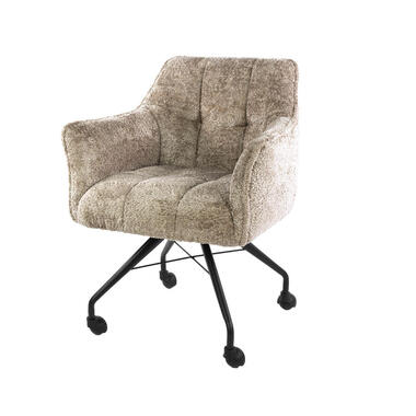 Hoyz Collection - Armstoel Raster Wieltjes Verpakt Per 2 - Alura Zand