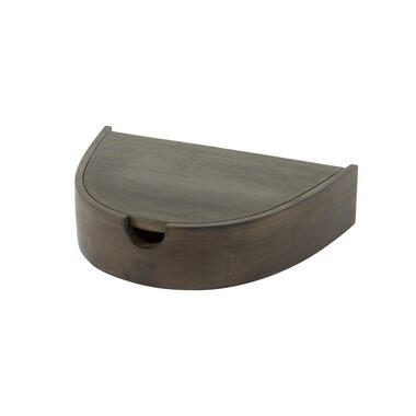 Hoyz Collection - Nachtkastje Cove Zwevend 1 Lade Set van 2 - Bruin