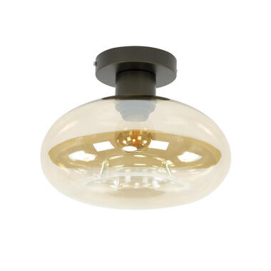 Hoyz Collection Plafondlamp Soll 1 lichts Amber Glas
