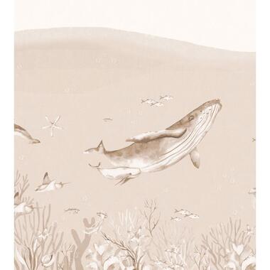 ESTAhome fotobehang onderwaterwereld beige - 2.5 x 2.79 m
