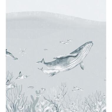 ESTAhome fotobehang onderwaterwereld blauw - 2.5 x 2.79 m