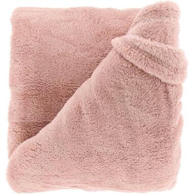 Unique Living - Plaid Justin 220x240cm - Old Pink