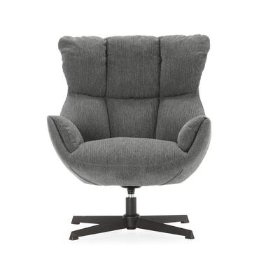 CALICOSY - Fauteuil in gewatteerde stof ODETTE - 81x73x89 cm