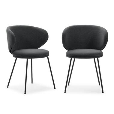 CALICOSY - Set van 2 stoelen in stof RUSH - 58x60x51 cm