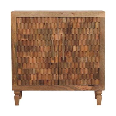 Artisan Furniture Massief Hout Marbella Kast, 2 Deuren, Bruine Kleur