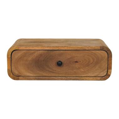 Artisan Furniture Massief Hout Avora Wandgemonteerd Oakish Nachtkastje met 1Lade
