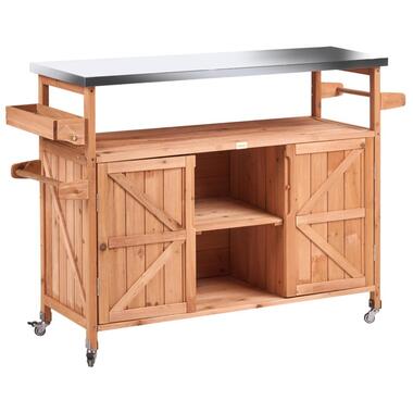 SCANNO - Buitenkeuken eiland - Lichtbruin - Dennenhout