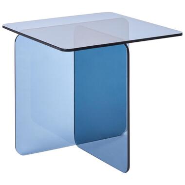 AMISK - Bijzettafel - Blauw - Veiligheidsglas