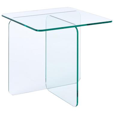 AMISK - Bijzettafel - Transparant - Glas