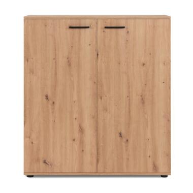 Schoenenkast Satine 100x34x110cm 2 deuren artisan eikdecor