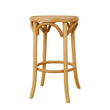 Fameg Diana houten barkruk naturel - 61 cm