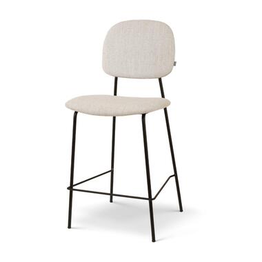 Nolon Jasmijn Barkruk Beige Melange - Zwart - 65 cm