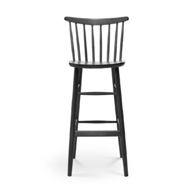 Fameg Lucia houten barkruk zwart gebeitst - 75 cm