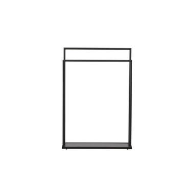 Kledingrek Zwart Metaal - 70x30x100cm - Alva