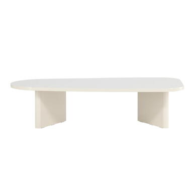 Salontafel Glanzend Beige - 130x65x32cm - Grönvik