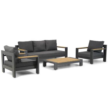 Stoel en Bank Loungeset 5 personen Aluminium Grijs Lifestyle Garden Furniture