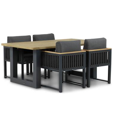 Tuinset 4 personen 180 cm Rope Grijs Santika Furniture Santika Shadow