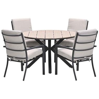 Garden Impressions Senja - Tulli tuinset 5-delig desert sand Ø122x75cm