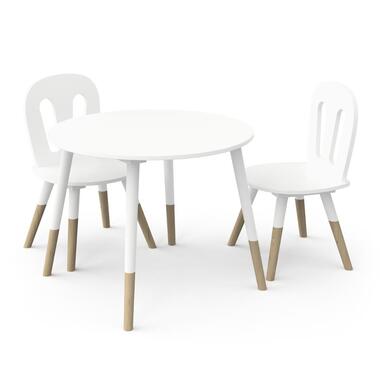 CALICOSY - Set 1 tafel + 2 stoelen FIRMIANA - 60x60x47,7 cm