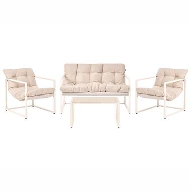 GARDA - Loungeset - Beige - Staal